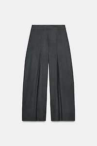 ZW COLLECTION PINSTRIPE WIDE LEG PLEATED PANTS