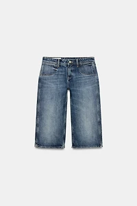MID-RISE TRF DENIM CAPRI JEANS