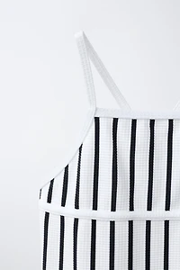 2-6 YEARS/ STRIPED SWIMSUIT