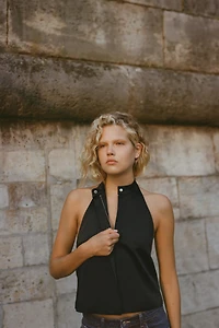 GILET SATINÉ