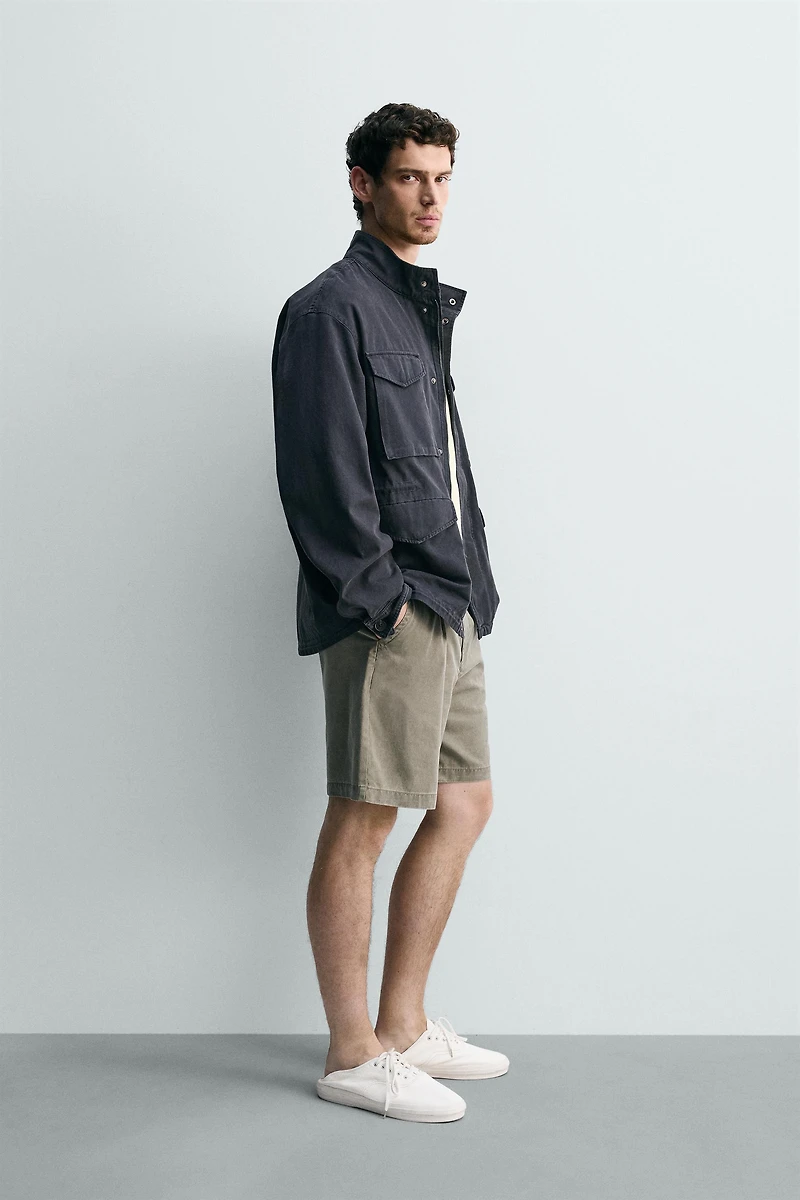 BLOUSON LAVÉ POCHES UTILITY