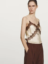 Long 100% silk camisole top - STUDIO