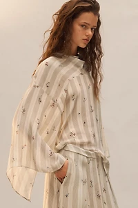 LIMITED EDITION FLORAL STRIPED BLOUSE