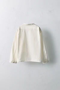 AGES 2-5/LIMITED EDITION MANDARIN COLLAR POPLIN SHIRT