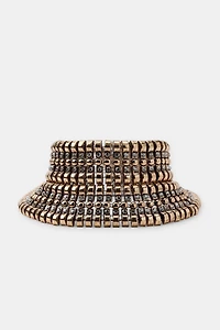 MAXI METAL PIECES CHOKER NECKLACE