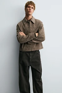 TEXTURED JACQUARD JACKET