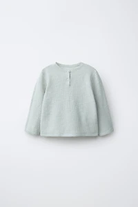 KNIT HENLEY JUMPER