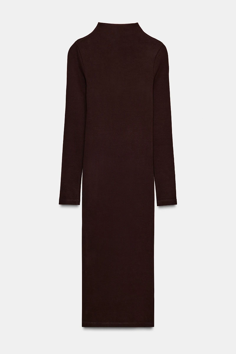 RIB MIDI DRESS