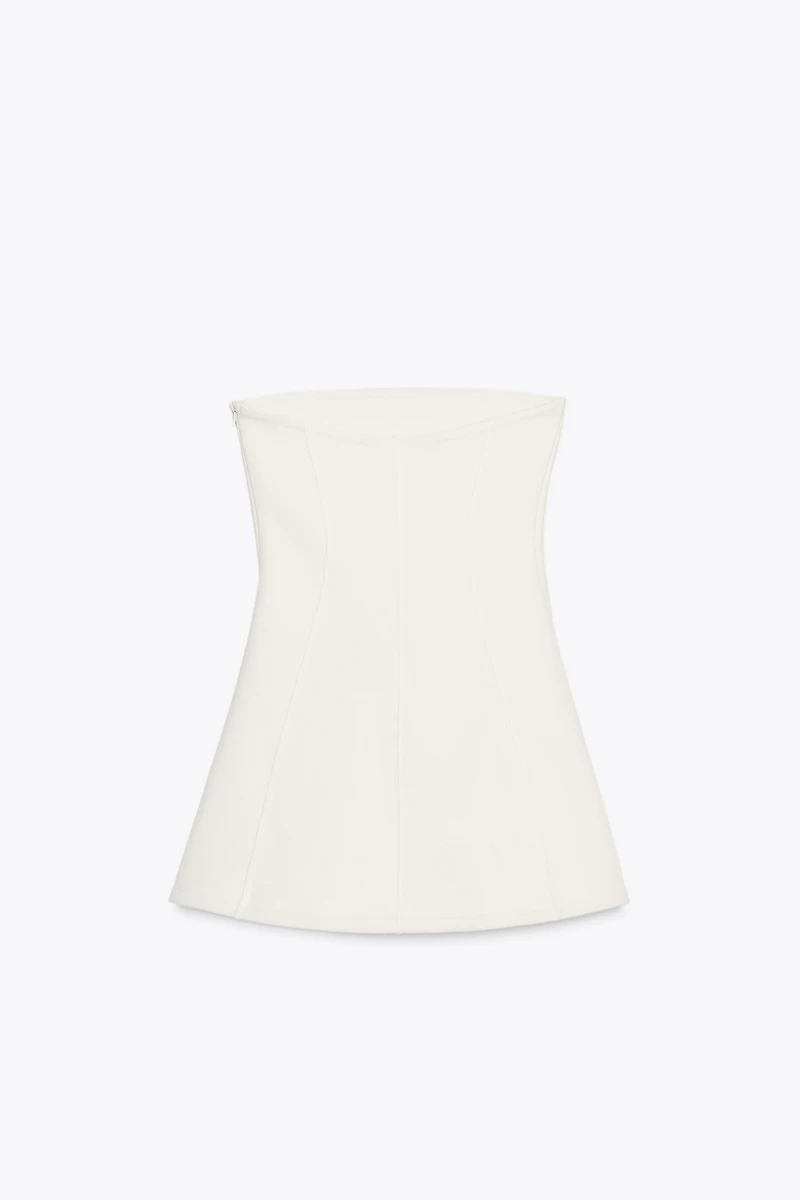 INTERLOCK STRAPLESS DRESS