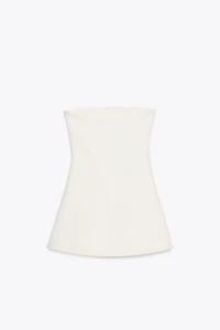 INTERLOCK STRAPLESS DRESS