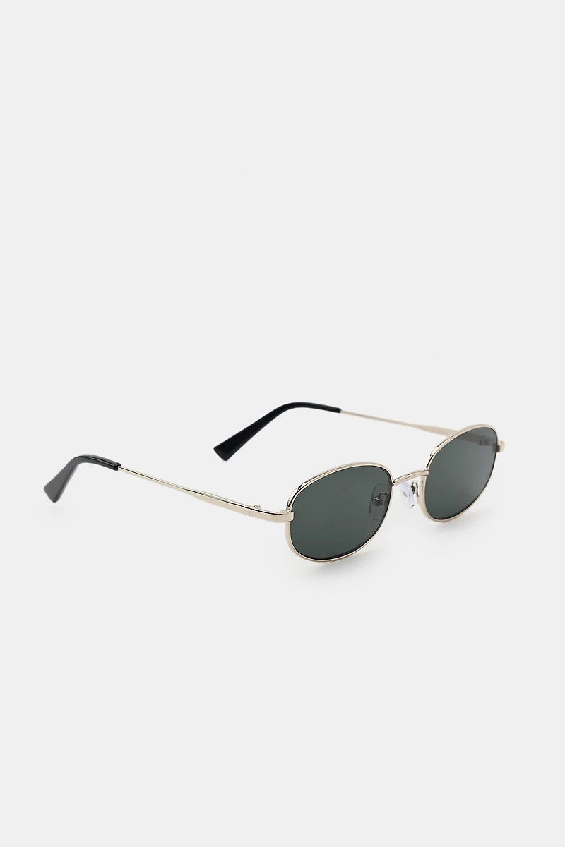RECTANGULAR METAL SUNGLASSES