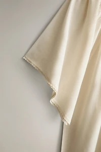 NIGHTGOWN WITH LACE SLEEVES