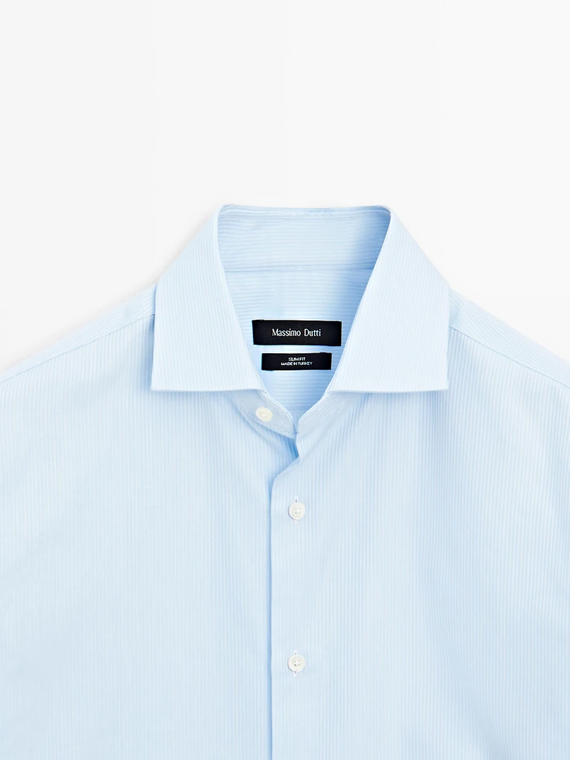 Chemise slim à rayures
