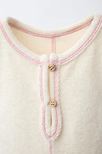 STAR POCKET TERRY CLOTH ROMPER