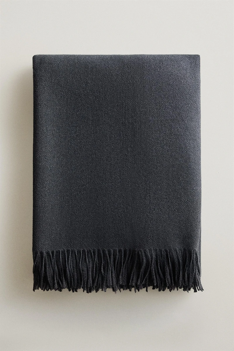 FRINGED SOFT BLANKET