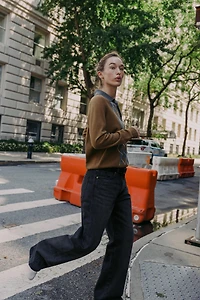 PULL POLO EN MAILLE LOSANGES