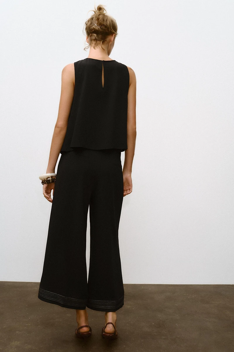 JUPE-CULOTTE BAS PLISSÉ