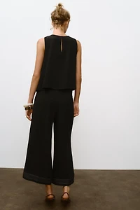 JUPE-CULOTTE BAS PLISSÉ