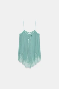 LACE STRAP TOP ZW COLLECTION