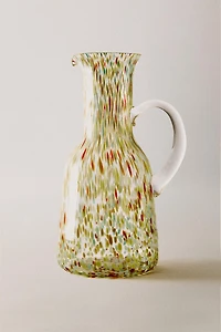 MULTICOLOR GLASS PITCHER
