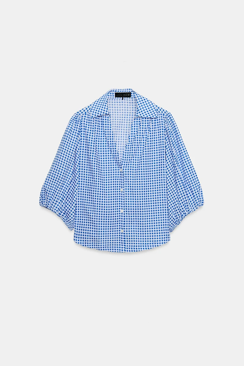 GINGHAM LINEN SHIRT