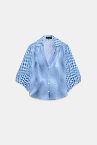 GINGHAM LINEN SHIRT