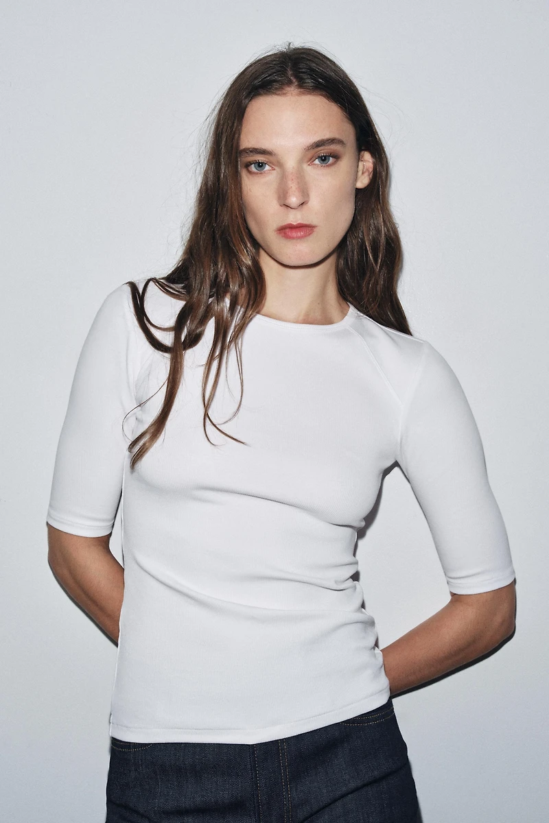 T-SHIRT CÔTELÉ