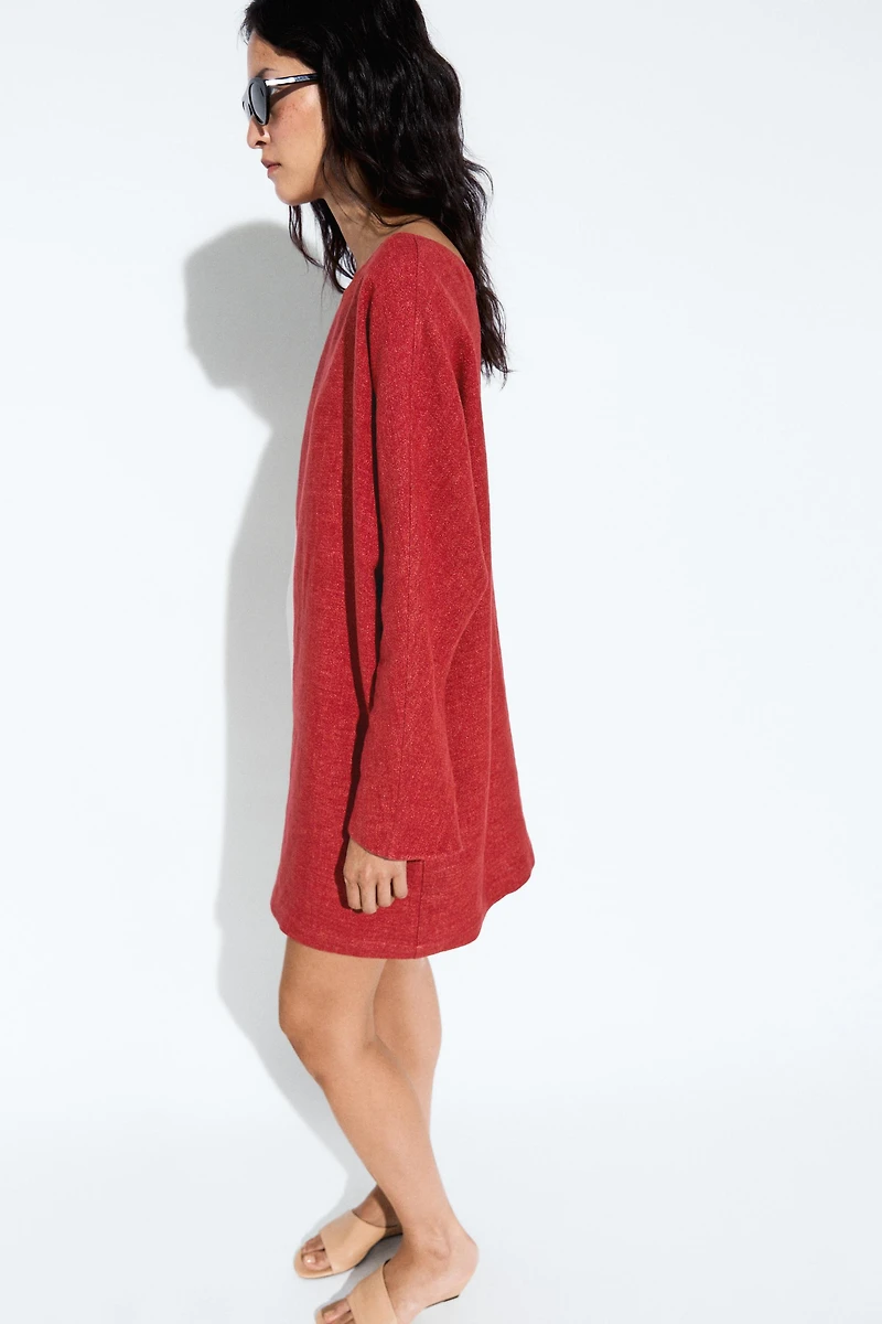 Long sleeve mini dress