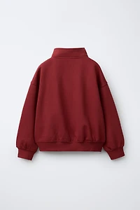 BASIC ZIP-UP SWEATSHIRT