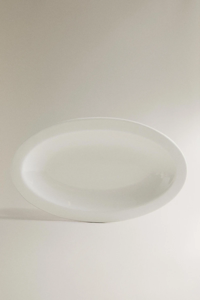 PLATEAU DÉCORATIF CÉRAMIQUE CRÈME