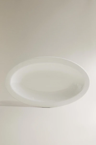 PLATEAU DÉCORATIF CÉRAMIQUE CRÈME