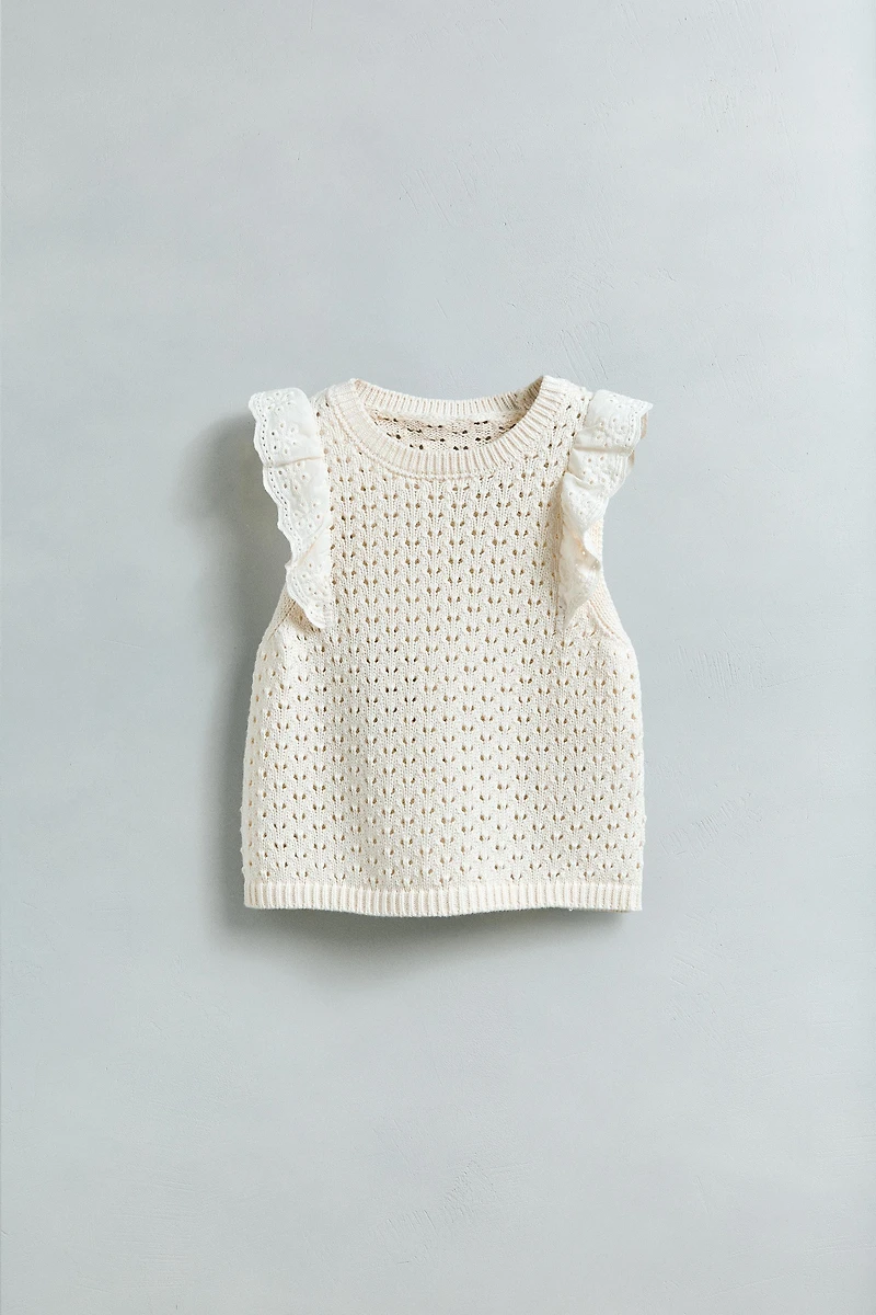 LACE KNIT TOP