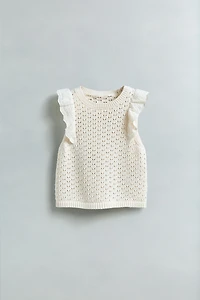 LACE KNIT TOP
