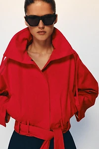 ZW COLLECTION BELTED JACKET