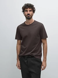 T-shirt regular fit à col rond