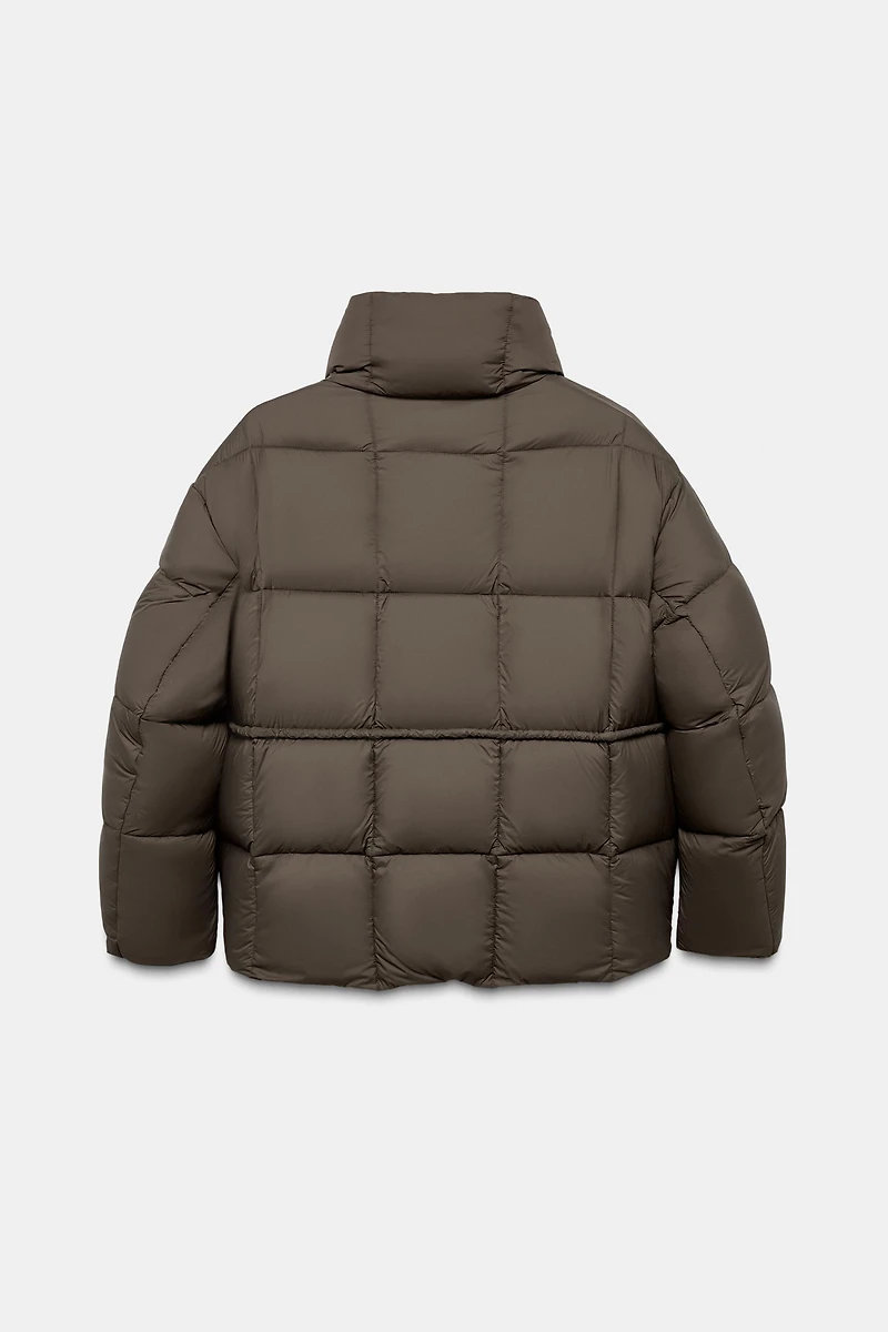 SHORT BELTED PUFFER COAT ZW COLLECTION