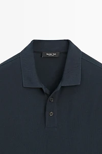 Piqué 100% cotton polo shirt