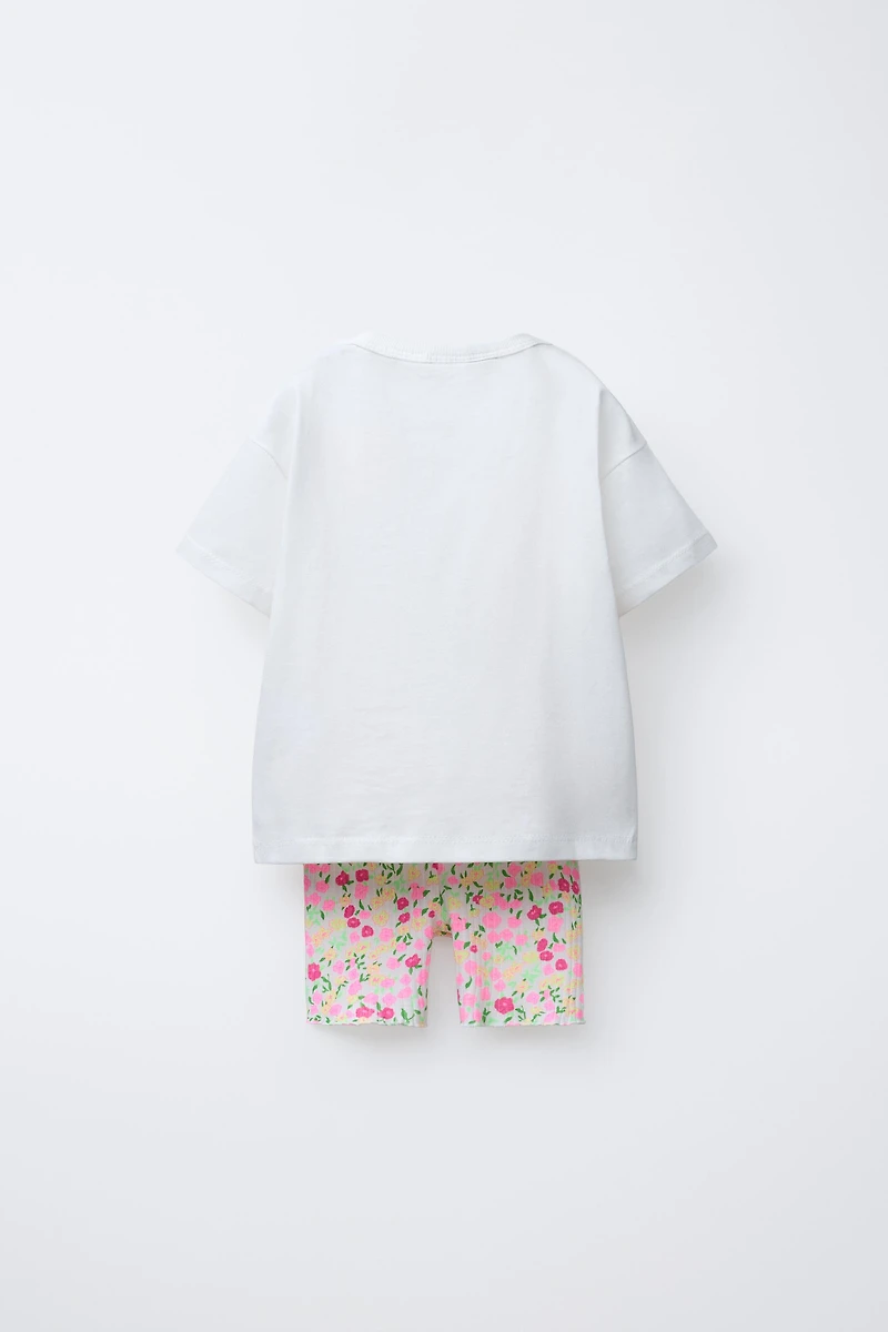 MINNIE MOUSE © DISNEY T-SHIRT AND BIKER LEGGINGS SET