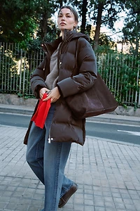 WINDPROOF RUBBERIZED SEMI-LONG ANORAK