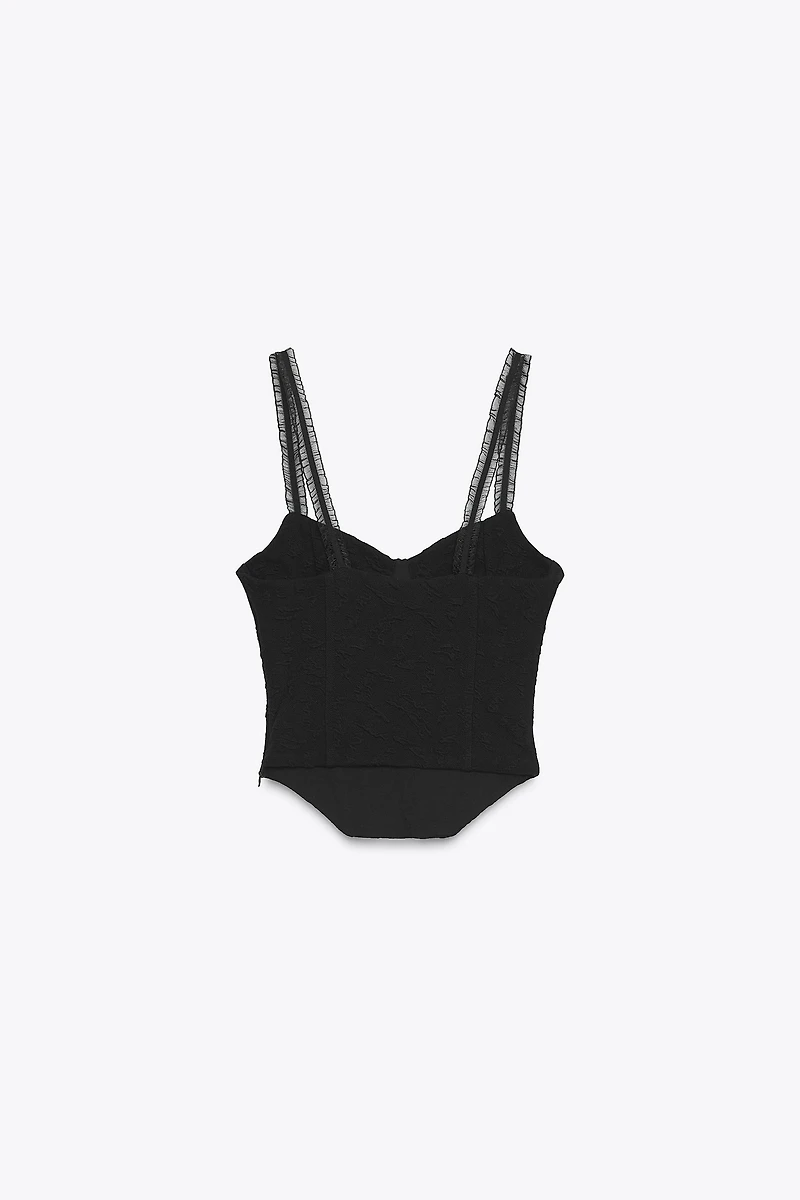 JACQUARD CORSET TOP