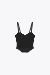 JACQUARD CORSET TOP