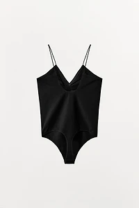 STOCKING-STYLE STRAPPY BODYSUIT