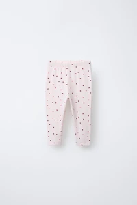 TWO-PACK OF HEART AND PLAIN LEGGINGS