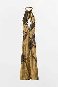 ROBE LONGUE IMPRIMÉE HALTER