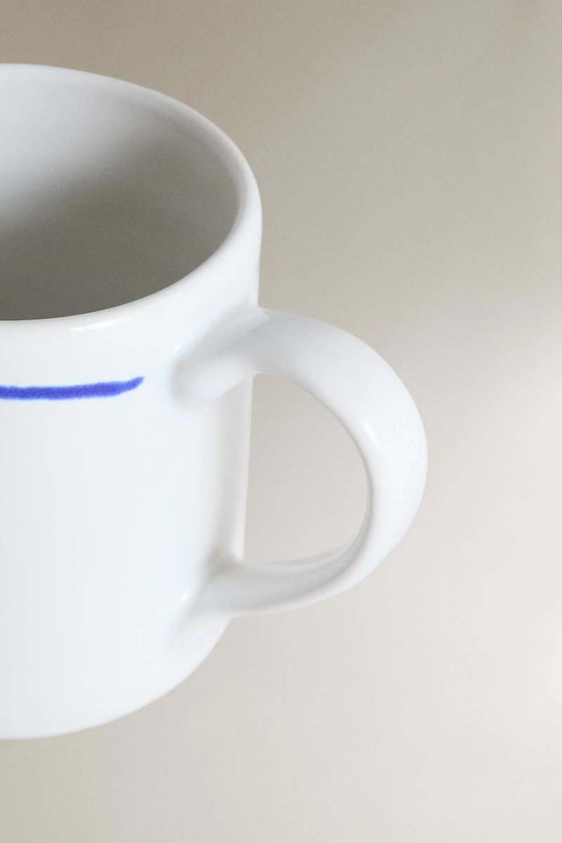 TASSE EN GRÈS MOTIF ANIMAL MARIN