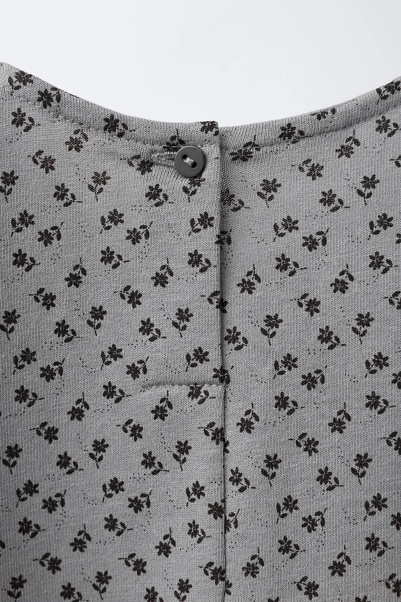 ROBE COMBINÉE À FLEURS