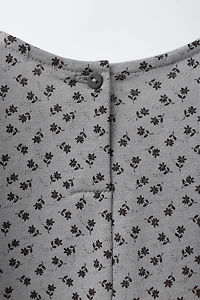 ROBE COMBINÉE À FLEURS
