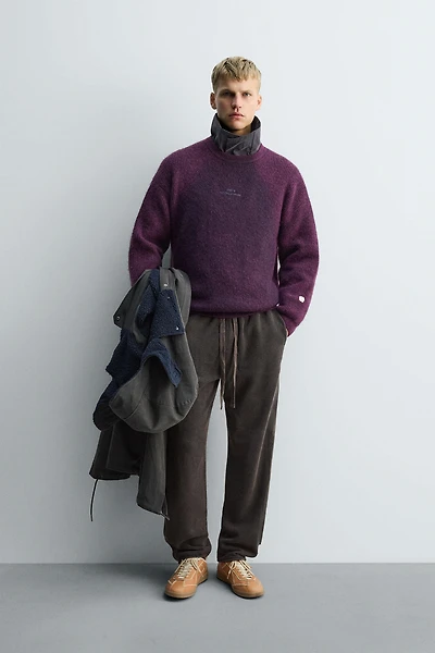 KNIT JOGGER PANTS WITH STRIPES X SR_A