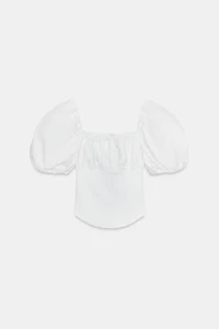 COMBINATION BALLOON SLEEVE TOP