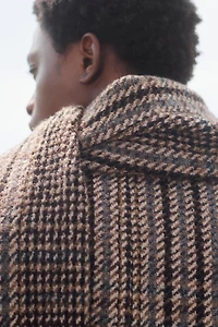 LIMITED EDITION PLAID SHORT COAT WITH SCARF